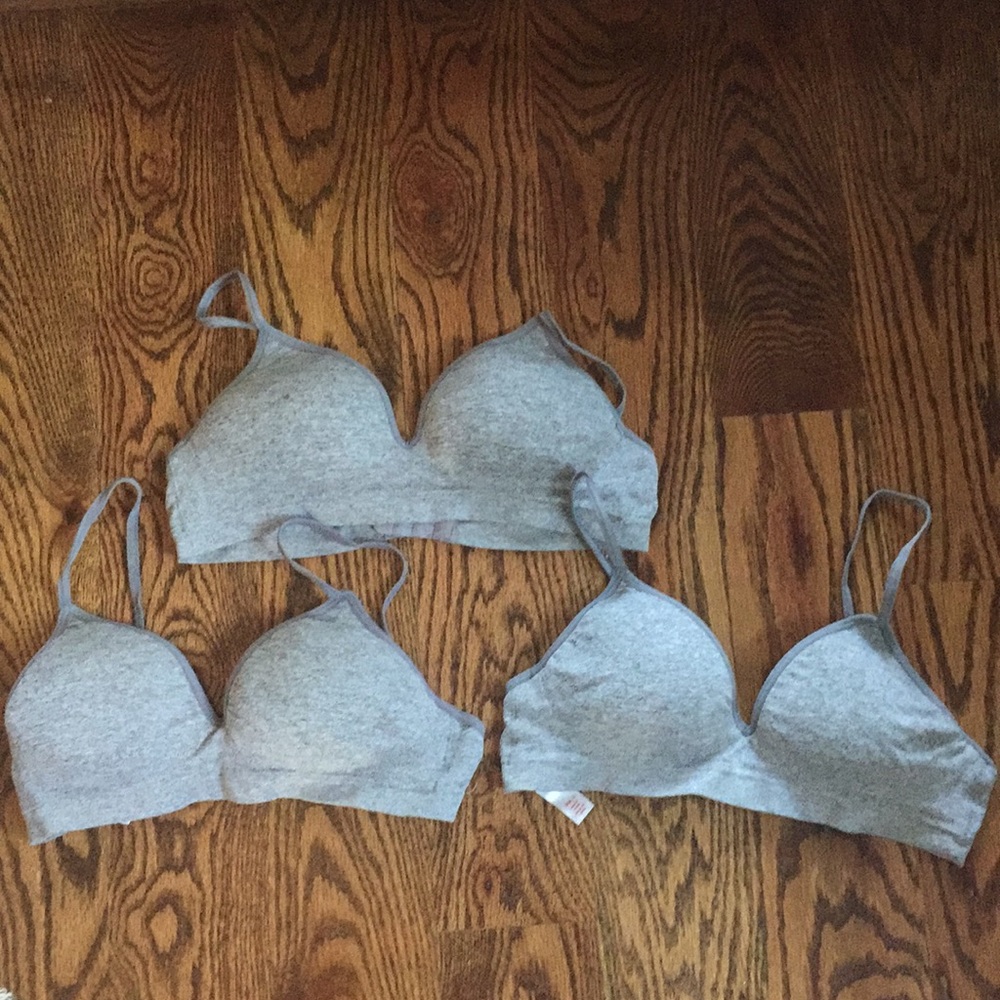 Grey Size 34A Bras (set of 3)